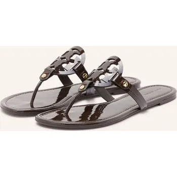 Dámské baleríny Tory Burch Rozdělovač Prstů Miller S Nýty, tmavě hnědá / zlatá