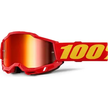 Motocyklové brýle ACCURI 2 Červené - červené plexi