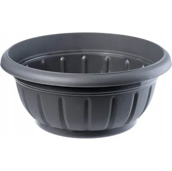 Květináč Květináč plast šedý Kadax 20 cm x 20 x 9,5 cm