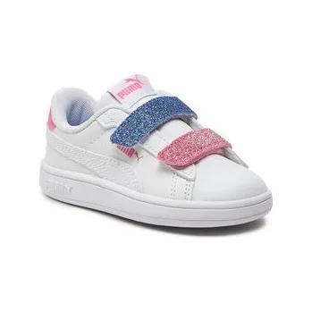 Dámské tenisky Sneakersy Puma Smash 3.0 L Glitter Velcro V Inf 395610-01 Bílá 25