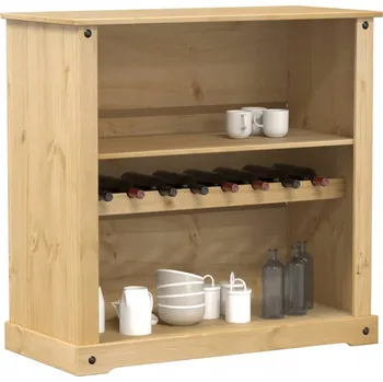 Stojan na víno Skříňka na víno Corona, 107,5x51x105,5 cm, masivní borovicové dřevo