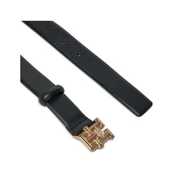 Oblečení a móda Dámský pásek Tommy Hilfiger Th Logo Bombe 2.5 AW0AW16028 Černá 80