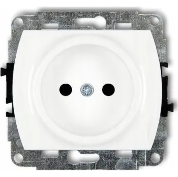 Elektrická zásuvka Bílá nástěnná Elektrická Zásuvka Karlik