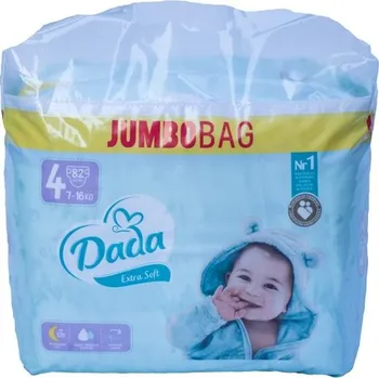 jednorázová plena Výprodej exp: 9/25 - Dada JUMBOBAG extra soft 4 MAXI, 7-16kg, 82ks