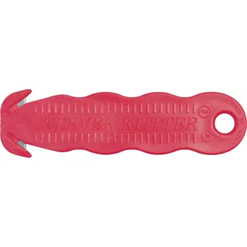 Pracovní nůž Červený plastový bezpečnostní jednorázový nůž KLEVER Kutter