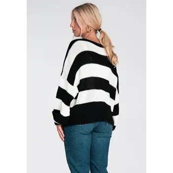 Dámský svetr FIGL Svetr M1244 Černá Regular Fit XL