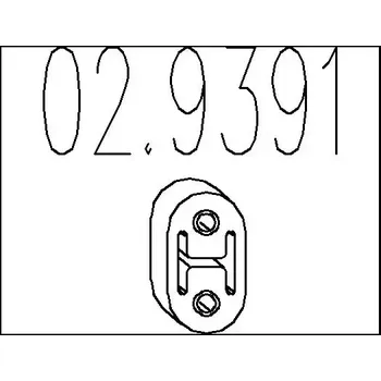 Tlumič výfuku MTS Zarážka tlumiče výfuku MTS 02.9391