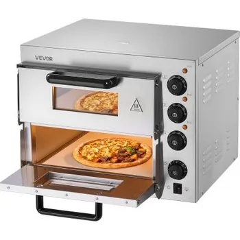 Pec na pizzu Elektrická pec na pizzu pro komerční použití, stolní, pro vnitřní použití, o průměru 35,6 cm