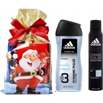 Kosmetická sada Adidas DYNAMIC PULSE dárek sada pro něj 3v1 gel + deodorant k narozeninám