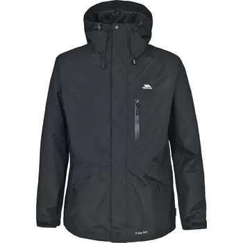 Pánská vesta TRESPASS Pánská nepromokavá bunda s kapucou L ČERNÁ