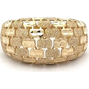 Prsten Zlatý prsten s mozaikovou strukturou