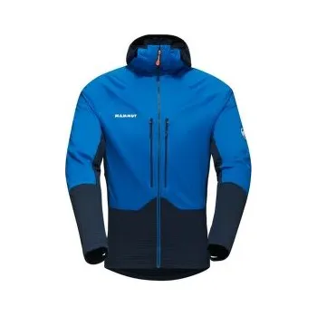 Pánská softshellová bunda Mammut Eiger Nordwand ML Hybrid Hooded Jacket Men azurit-night modrá L