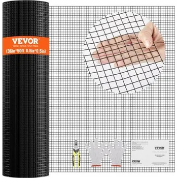 Pletivo Kování , pozinkované drátěné pletivo v roli 91 cm x 132 cm, drátěné pletivo o průměru 19 mm v roli, vinylové potahované kovové drátěné pletivo pro kurníky, ploty proti králíkům a hadům, drůbežářské ohrady