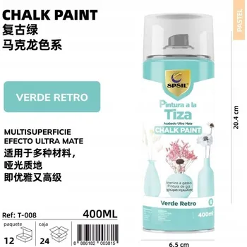 Barva ve spreji Retro Zelená Křídová Barva 400ML Matná