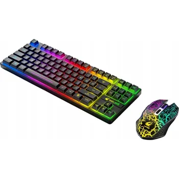 Klávesnice BEZDRÁTOVÁ MYŠ S PODSVÍCENÍM + MECHANICKÁ LED KLÁVESNICE