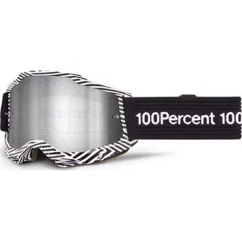 Motocyklové brýle ACCURI 2 SAMBA - stříbrné plexi