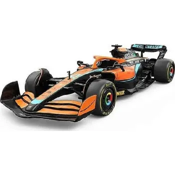 autíčko McLaren MCL36 F1 kovový model hračka na baterie světla zvuk 1:24 Oranžová