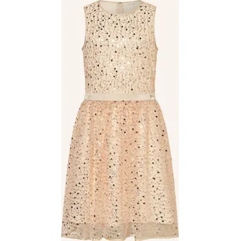 Dámské šaty Guess Dívčí Šaty S Flitry, tmavě oranžová, 164