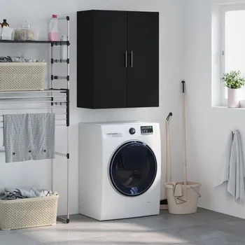 Příborník do zásuvky Nástěnná skříňka černá 69,5 x 34 x 90 cm - 8720845944223