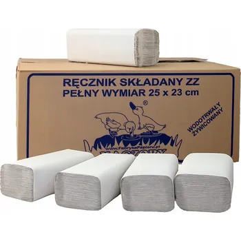 Papírový ručník RUČNÍKY SKLÁDANÉ ZZ 1 balení PRAWDZIWE KACZORY atest PZH 200 útržků