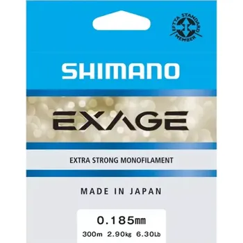 SHIMANO - Vlasec Line Exage Steel Grey 0,185 mm 2,9 kg 300 m