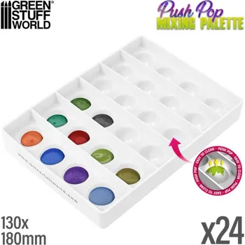 Push Pop Mixing Palette - silikonová míchací paleta (Green Stuff World)