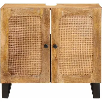 Koupelnový nábytek vidaXL Skříňka pod umyvadlo s policí s úložištěm Hnědá 62 x 33 x 58 cm [4018063]