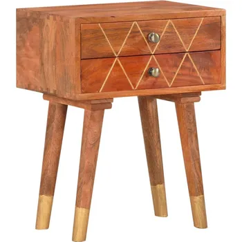 Noční stolek Noční stolek 43 x 30 x 58 cm masivní mangovníkové dřevo - 8719883792019