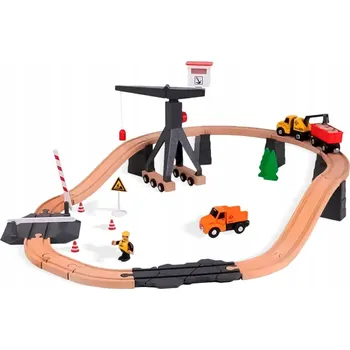 Dřevěná hračka TOOKY TOY Dřevěná stavebnice – vláček | TH682