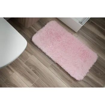 Koberec Plyšová předložka/kobereček BEST - SVĚTLE RŮŽOVÝ Rozměr koberce: 60x100 cm