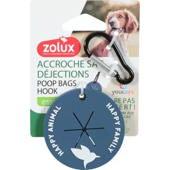 sáček na exkrement Zolux držák sáčků na exkrementy s karab. tm. modrá