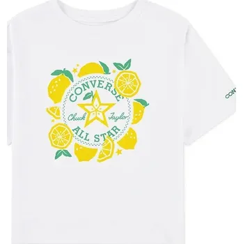 Dětské tričko Converse 4CJ523 bílá 00X, vel. 122-128