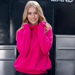 Dámská fuchsiová mikina se stojáčkem Velikost: L/XL