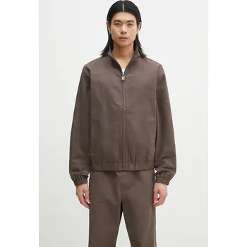 Pánská větrovka Bavlněná bunda Daily Paper Twill Track Jacket 2511120 hnědá 98X, vel. L
