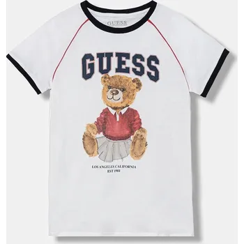 Oblečení a móda Dětské bavlněné tričko Guess J5YI21.K8HM4.9BYA bílá 00X, vel. 167
