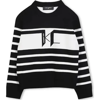 Dívčí oblečení Dětský svetr Karl Lagerfeld Z30950.162.174 černá 99X, vel. 162
