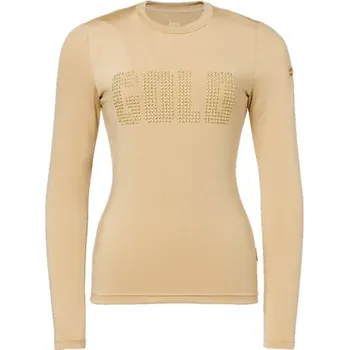 Dámské tričko Goldbergh AUREA LONG - světle hnědá XL