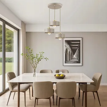 Závěsné stropní svítidlo Stropní Svítidlo Lustr Béžová Kašmír Zlatá SIGNATURE 2