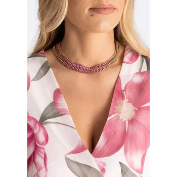 Náhrdelník FIGL Náhrdelník N99536 Růžová OS