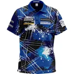 RED DRAGON DARTS Turnajový dres Luke Humphries World Champion Tour Polo L MODRÁ