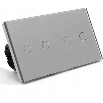 vypínač DOTYKOVÝ SPÍNAČ SVĚTLA 2+2 SCHODIŠŤOVÝ + BĚŽNÝ SKLENĚNÝ VYPÍNAČ