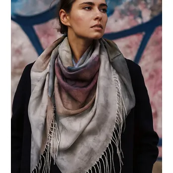 Šátek Agrafka šátek s květinami – polyester