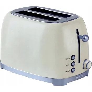Topinkovač Smukee Vintage Toustovač 685-815W Krémový Béžový Ecru