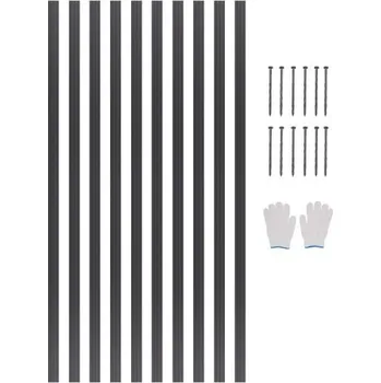 Zahradní dekorace Kovové zahradní obruby , balení 10 kusů o průměru 60 palců, zahradní obruby z hliníkové slitiny odolné proti korozi, ohebné zahradní obruby, odolné zahradní obruby pro květinové záhony a cestičky