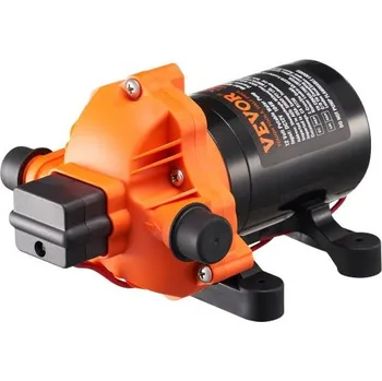 Čerpadlo Membránové čerpadlo 12 V, 3,5 GPM (13,25 l/min), 3komorové 12V DC vodní čerpadlo s automatickým tlakovým spínačem, nastavitelné 2,7–6,9 baru (40–100 PSI), 3,4 baru (50 PSI), 12,7mm (1/2") MNPT port, pro obytné vozy, jachty, pojízdné občerstvení,