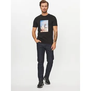 Pánské oblečení Boss T-Shirt Tefragile 50503535 Černá Regular Fit S