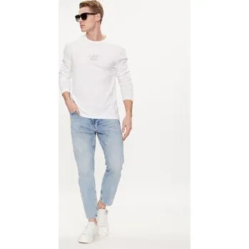Pánská móda Calvin Klein S dlouhým rukávem Line Logo K10K112483 Bílá Regular Fit XL