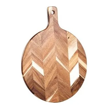 Kuchyňský nůž Prkénko | NEVADO | kulatá vzor rybí kost | 41x32 cm | 718274