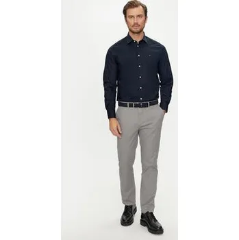 Pánská móda Tommy Hilfiger Košile MW0MW35810 Tmavomodrá Regular Fit 39