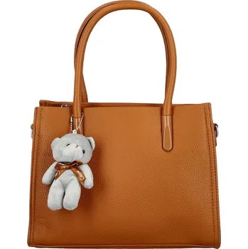 Kabelka Módní dámská koženková kabelka do ruky Armin, hnědá